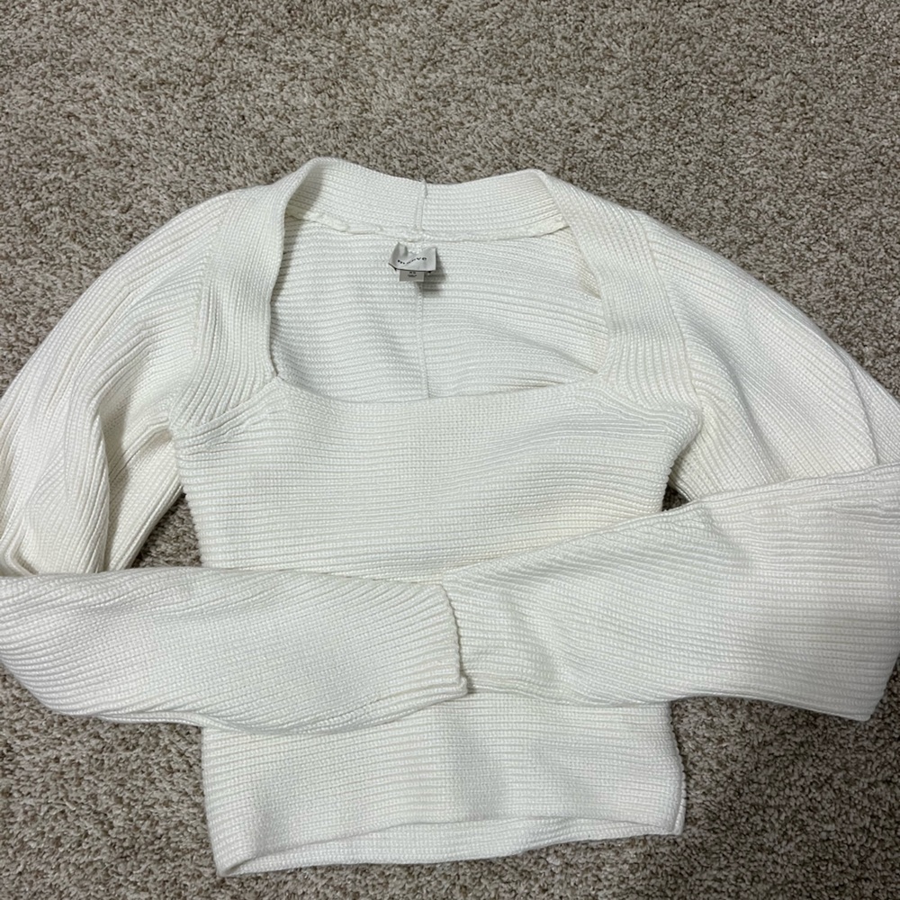 Maeve Cream Cowl Neck Sweater